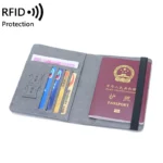 MIYIN 2025 Travel PU Leather Passport Cover Card Holder Wallet Porta Pasaporte logo Custom Sublimation Rfid Passport Holders